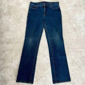NYDJ Classic Blue Straight Leg Jeans size 10